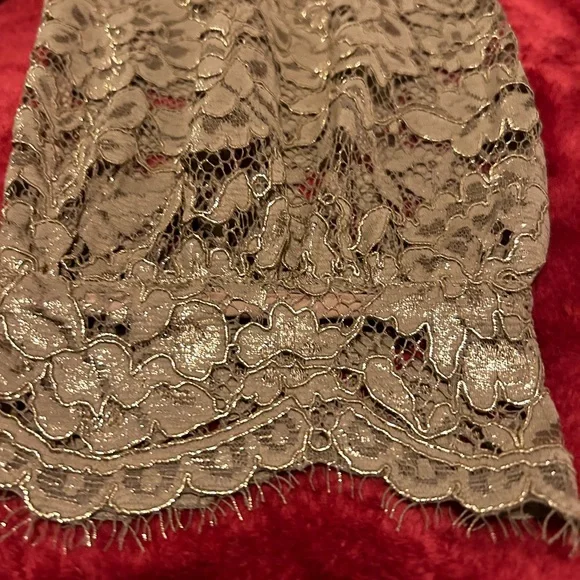 Talbots gold lace top, XL, NWT - Picture 9 of 12